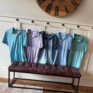 Assorted Polo Shirts in Blue and Purple
